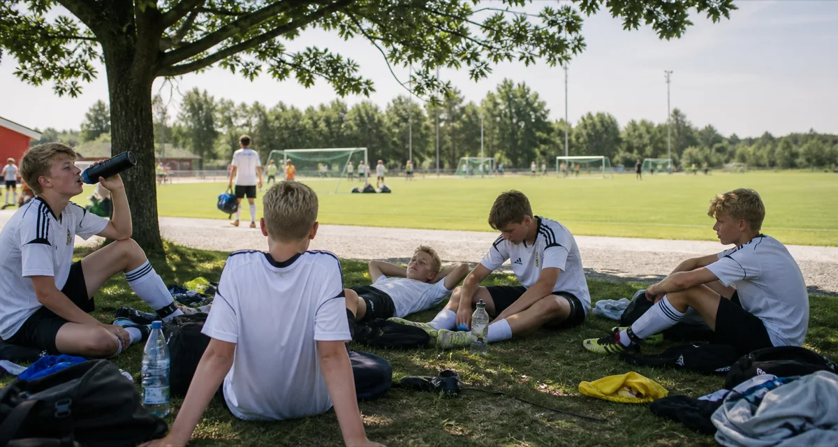 Spelare återhämtar sig mellan matcher under Dana Cup